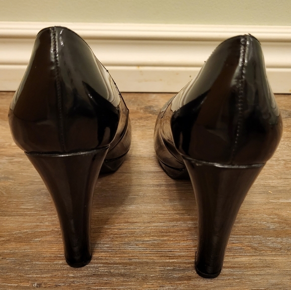Franco Sarto Patent Leather  Heels  Balada Black Size 7 - Picture 4 of 9